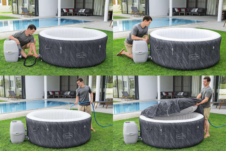 Bestway LAY-Z-SPA Whirlpool WLAN Boracay AirJet